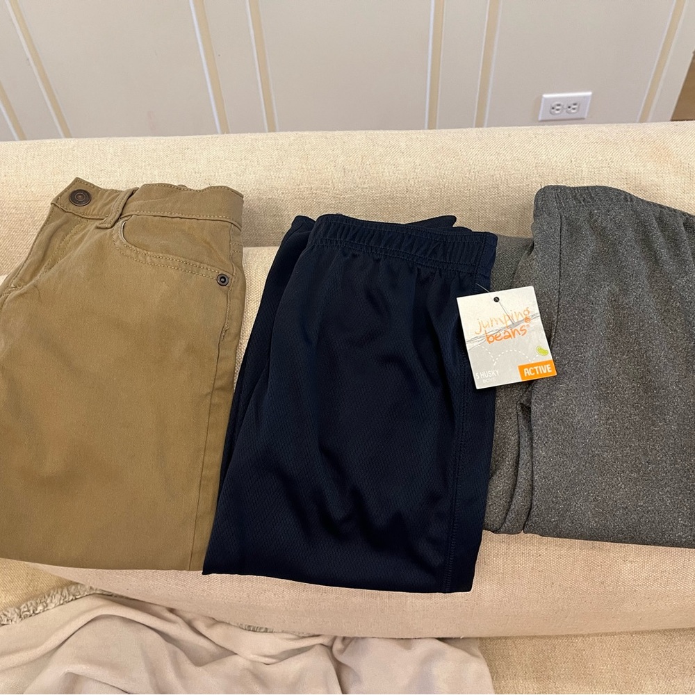 3 pairs Jumping Beans 5 HUSKY pants